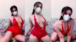 Vania Vanya Ozawa Ebot Lingerie Merah