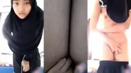 VCS Aisyah Daun Masih Muda Hijab Hitam