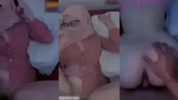 Jilbab Pink Berkacamata Viral Twitter