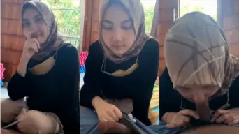 Cewe Hijab Imut Nyepong Pacar Viral