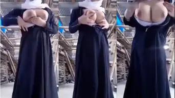 Hijab Ukhti Daun Masih Muda Toket Gede Bulat